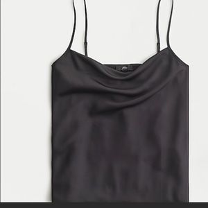 JCREW cowlneck camisole Black